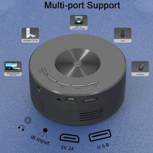Portable Projector With Wifi Yt200 Smartphone Compatible
