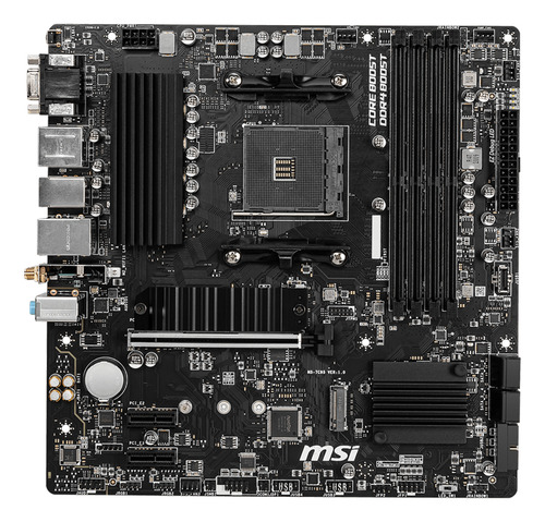 Kit de atualização para jogadores Amd Ryzen 7 5700g + Wi-Fi Msi B550 cor preta