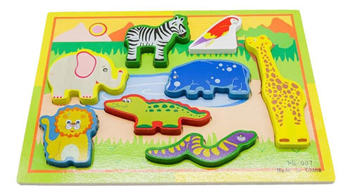 Puzzle Encaje Rompecabeza Juguete De Madera Didáctico 3 Set
