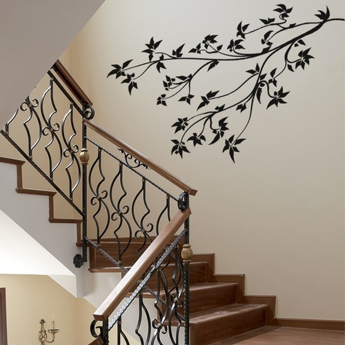 Vinilo Decorativo Autoadhesivo - Floral Escalera 57 X 100 Cm