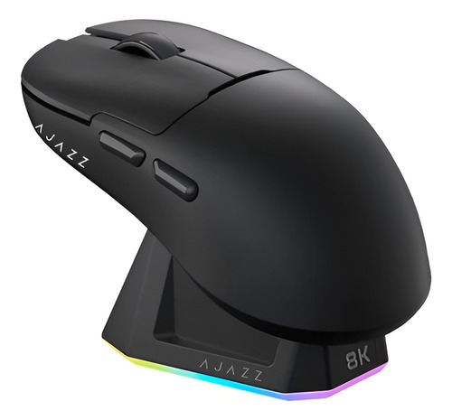 Mouse Gamer Ajazz Aj159 Pro Con Base Rgb 8000hz Similar Apex Negro