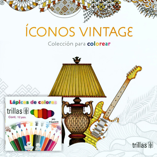 Íconos Vintage Para Colorear (+ Colores) - Kwok - Trillas
