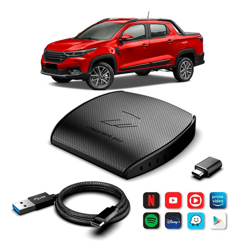 Faaftech Streaming Box S 2gb Ram 32gb Strada Carplay Cor Preto