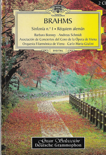 Brahms Sinfonía Nº 1 Réquien Alemán 2 Cd Deutsche  Gra 