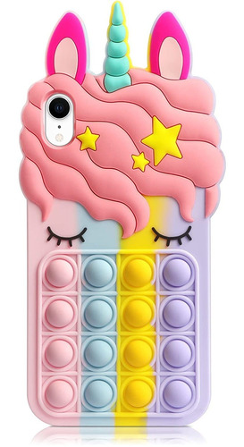 Funda Para iPhone XR - Diseno De Unicornio 3d