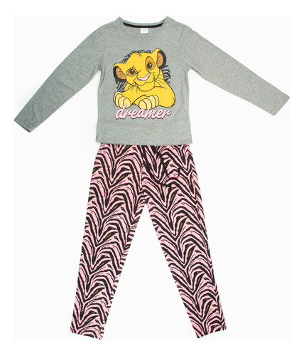 Pijama Niña Rey León Dreamer Gris Disney