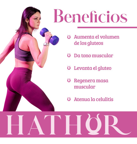 Suplemento Peptonas Crecimiento Muscular Glúteos Hathor 90c Sin Sabor