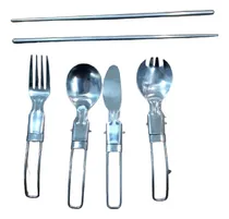 Comprar Set De Cubiertos Plegables Para Camping Seaflo