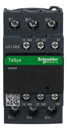 Contactor Schneider Lc1d25f7 De 25a Con Bobina De 110 Vca