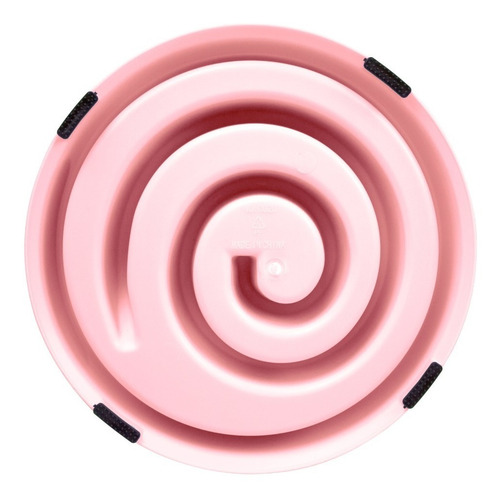 Comedouro Lento Nyp Educativo Interativo Adestramento Cães Cor Espiral Rosa