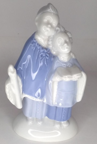 Figura De Porcelana Gerold Porzellan Niños En Navidad Perfec