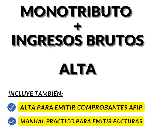 Alta Monotributo E Ingresos Brutos