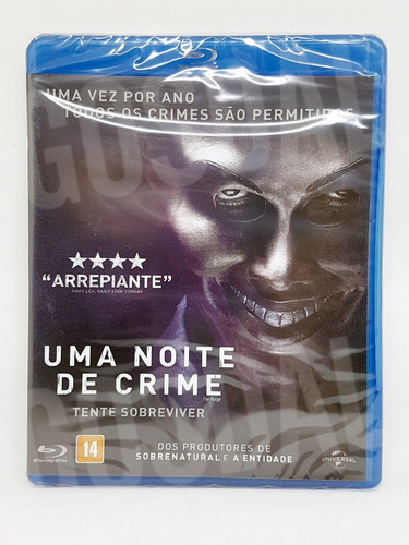 Blu Ray Uma Noite De Crime - Original Novo Lacrado Envio R$9