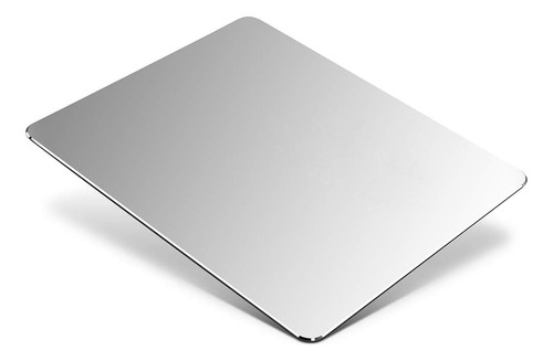 Mousepad Escritorio Honkid Aluminio Impermeable 9x7 Plateado