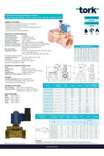 Valvula Solenoide 1/2 Pulgada 110v