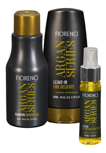 Imagem 3 de 6 de Kit Tratamento Reconstrutor Hidratante Oleo Argan Fiorenci