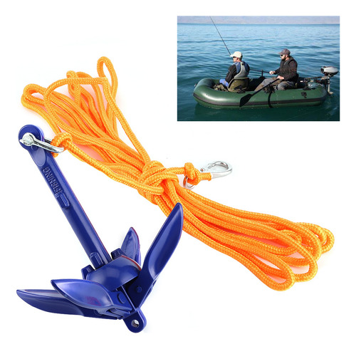 Kit De Anclaje Plegable Marino, Gancho Para Cuerda De Anclaj