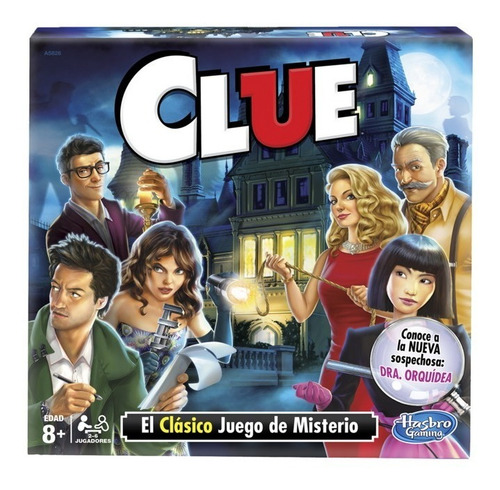 Juego De Mesa Hasbro Gaming Clue +8 Años 3 - 6 Jugadores