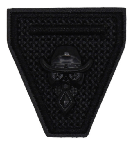 Parche Sombrero - Vaquero Negro - 3d - Se Borda - Para Ropa