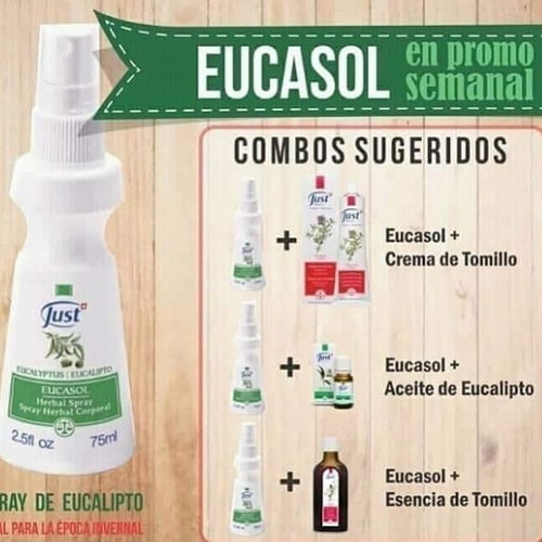 Imagen 4 de 4 de Spray Eucasol Just Con Eucalipto Y Romero