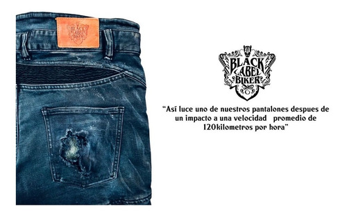 Imagen 8 de 10 de Pantalón Motociclista Kevlar Black Label Biker Lincoln