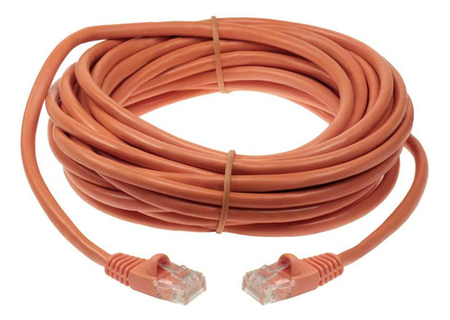 Cable Red Ethernet Utp Cat 5e Crossover 14 Pie Color Naranja