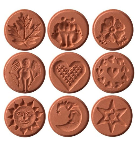 Jbk Pottery Unique Cookie Stamps Juego De 9