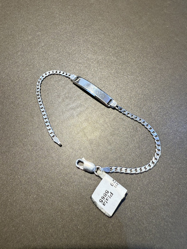 Pulsera Adolescentes Identidad, Plata. Grab. Nombre. Tuset