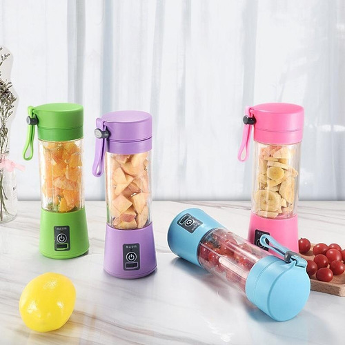 Licuadora Y Exprimidora Portátil 380 Ml Usb