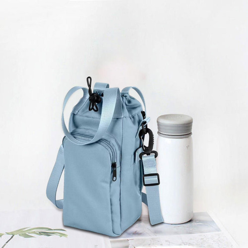 Bolsa De Cuerpo De Botella De Agua Portable Con Bolsas Azul