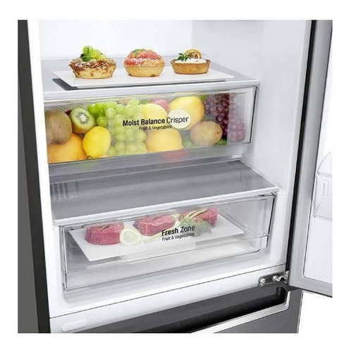 Imagen 3 de 8 de Heladera inverter auto defrost LG LB37SPGK grafito con freezer 336L 220V