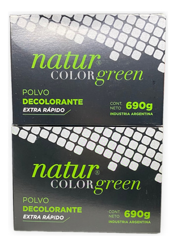 Combo X2 Polvo Decolorante 690g Natur Color Green