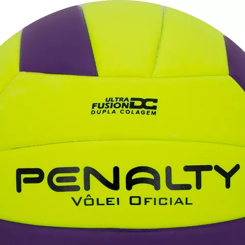 Bola Vôlei Penalty VP 5000 - Amarelo/Roxo/Preto - Bola Vôlei