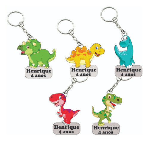 Lembrancinhas Dinossauros Personalizadas 30 Unid