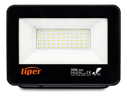 Foco Reflector Led De 50w Exterior Marca Liper