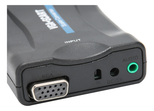 Convertidor Vga A Scart, Adaptador De Video Hd, Suministros
