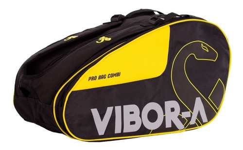 Bolso Paletero Padel Vibor-a Pro Bag Combi Negro Amarillo
