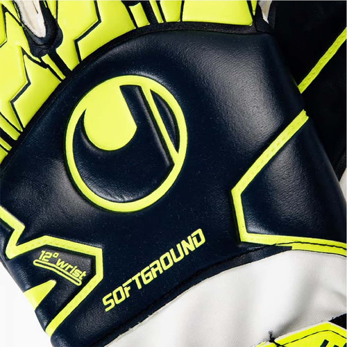 Guantes De Arquero Uhlsport Softground Rf Negro Amarillo