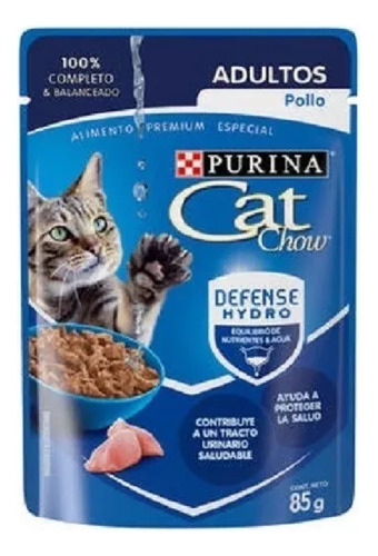 Alimento Húmedo Sobre Para Gato Cat Chow Pack 24 De 85g Msi