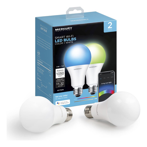 Merkury Innovations Bombilla Inteligente Led A21 Multicolor