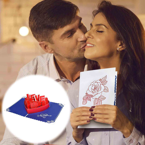 Tarjeta De Felicitación Tridimensional Para El Día De San Va