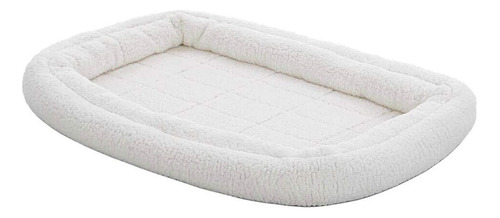 Midwest Casas Para Mascotas Cama Doble, Blanco, (white Fleec