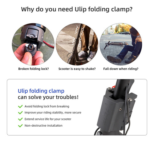 Barra De Bloqueo Eléctrica Para Scooter, Accesorio Universal