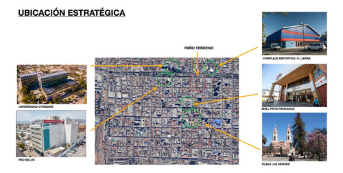 Terreno Alameda Rancagua. Mejor Ubicación En La Vi Región