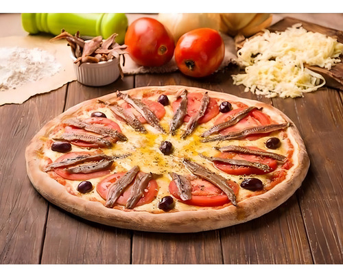 3 Un Filé De Anchova Melilla 170g Aliche P/ Pizza