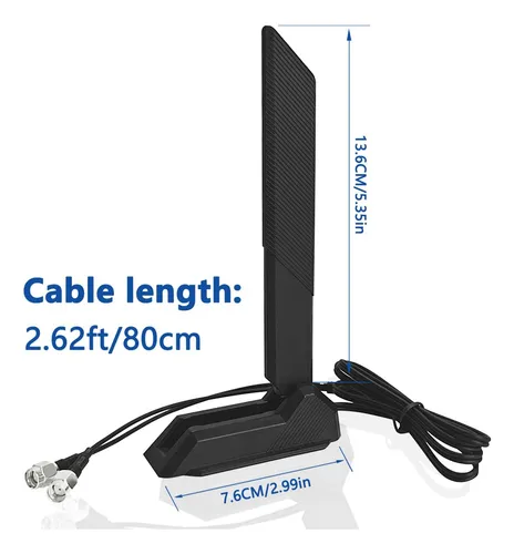 Antena Wifi 6e Zahara Rp-sma Dual Banda Para Placas Asus