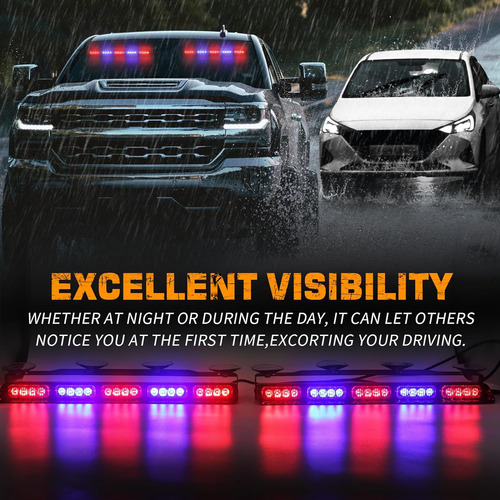 2 Luces De Emergencia Para Tablero De Policía De 17 2088088