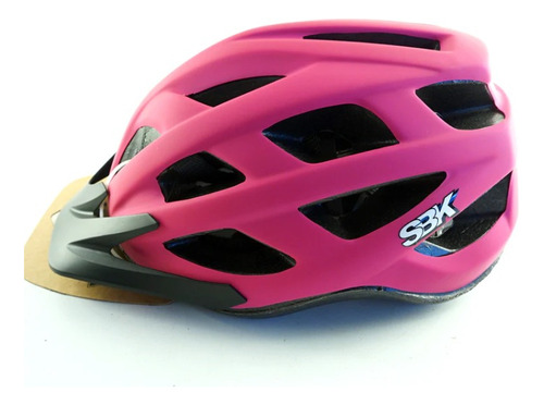 Casco Para Bicicleta Sbk S311 Con Luz Urbano / Mtb / Monop. Color Fucsia Mate Talle L