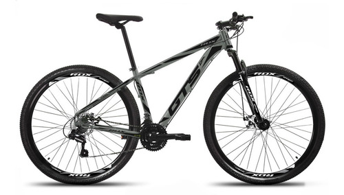 Mountain bike GTS Feel RDX aro 29 17 24v cor cinza/preto