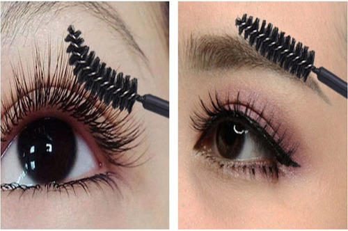 Cepillo Extensiones Rizado Pestañas Cejas Microblading 10pz